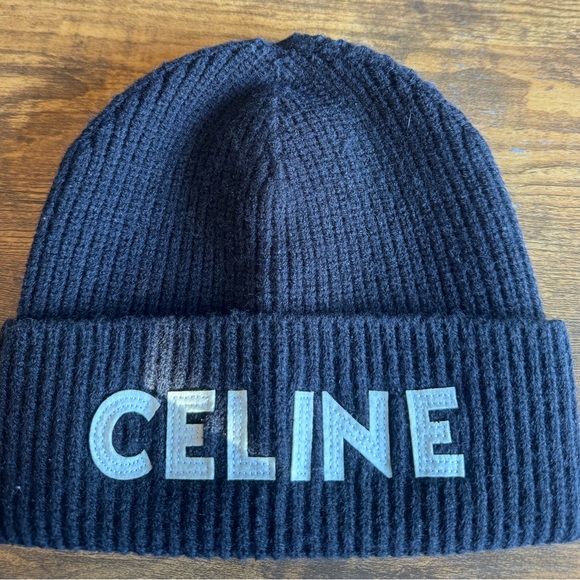 Celine black Knit Beanie